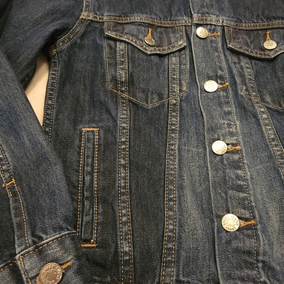 Lucky Brand The Tomboy Jean Jacket Dark Wash Vintage Denim NWOT *sz XS* - Picture 7 of 16